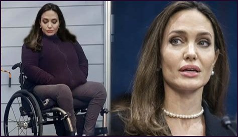 Angelina Jolie Wheelchair | Did Angelina Jolie Lose Her Leg